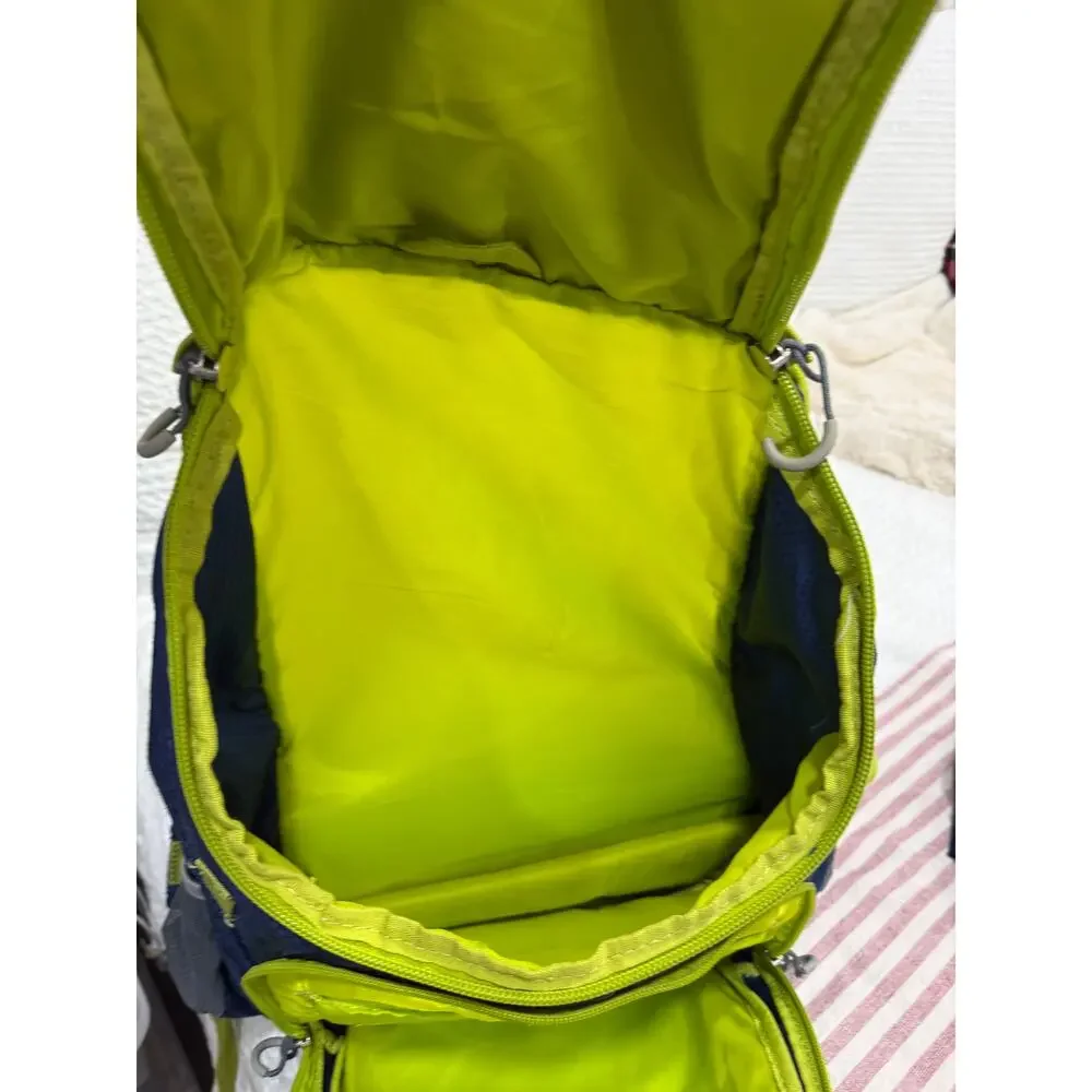 Embark Backpack Laptop School Travel Hiking Navy Lime Multi Pocket Target 18in L